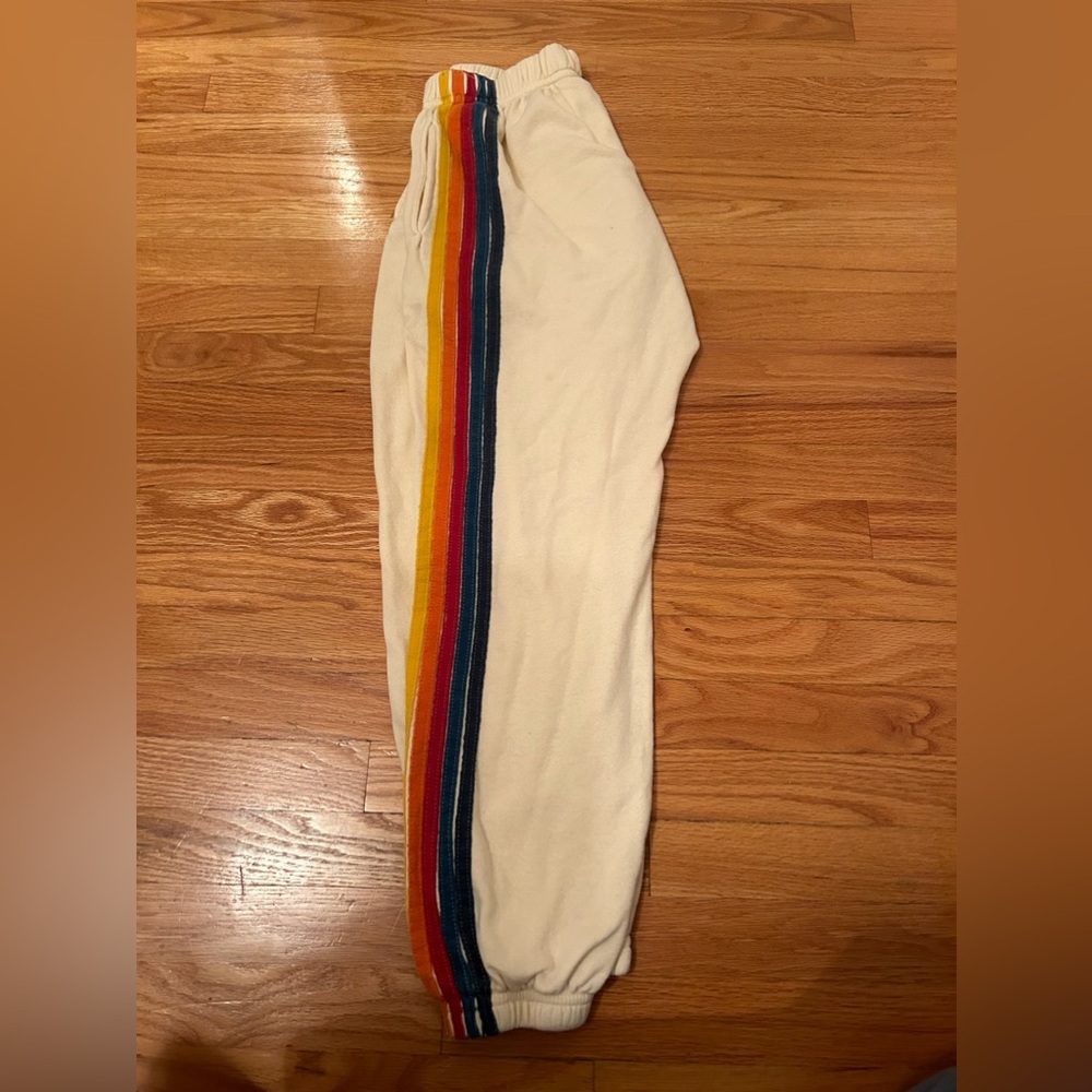 Vintage white Aviator Nation sweatpants